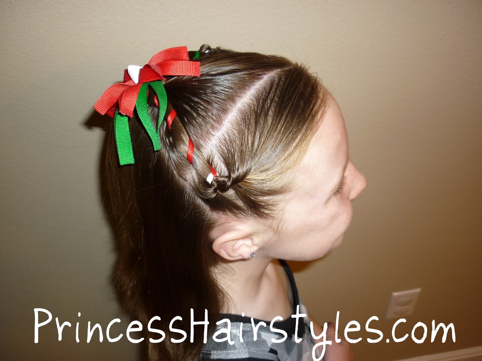 Christmas Hairstyle - Easy | Hairstyles For Girls - Princess Hairstyles