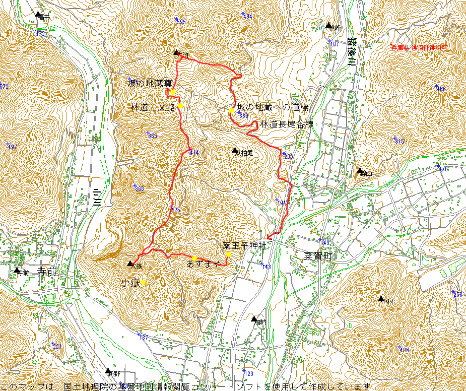 姫路藪山探検 粟賀町の大嶽三角点から大河三角点
