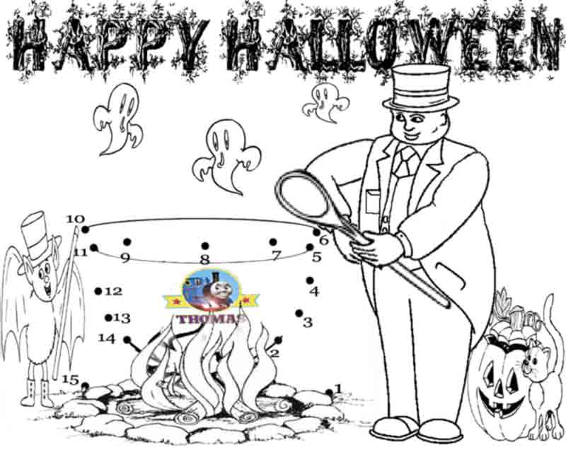 Thomas Train Trick Or Treat Dot To Dot Halloween Printables For Kids Thomas Train Trick Or Treat Dot To Dot Halloween Printables For Kids
