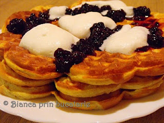 Waffe integrale cu iaurt