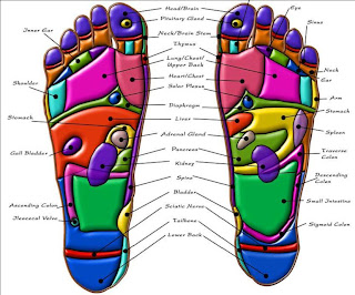 Go Slim With Patch: Reflexology - chart of bottom foot
