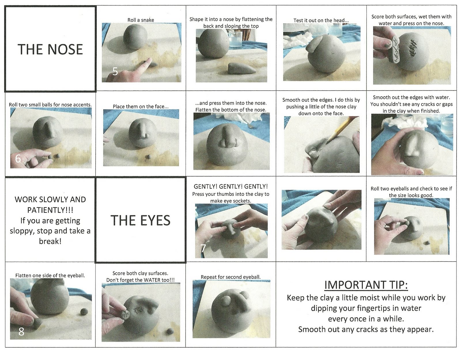 What is Emily Up To? Clay Bust for Father's Day