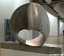 Moebius strip sculpture by Max Bill