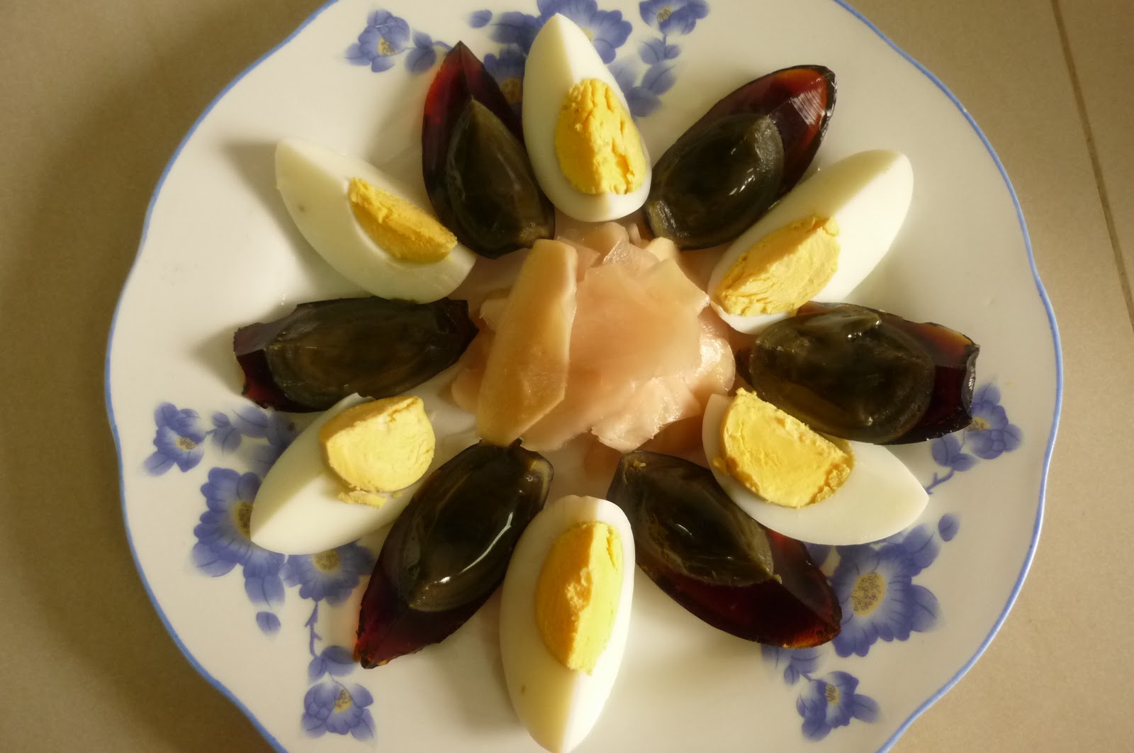 kitchen flavours Pickled Ginger Serve with Century Eggs