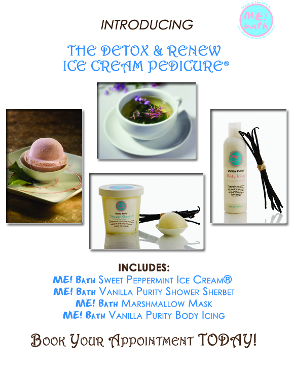 pinknailsvegas Introducing the Detox & Renew Ice Cream Pedicure