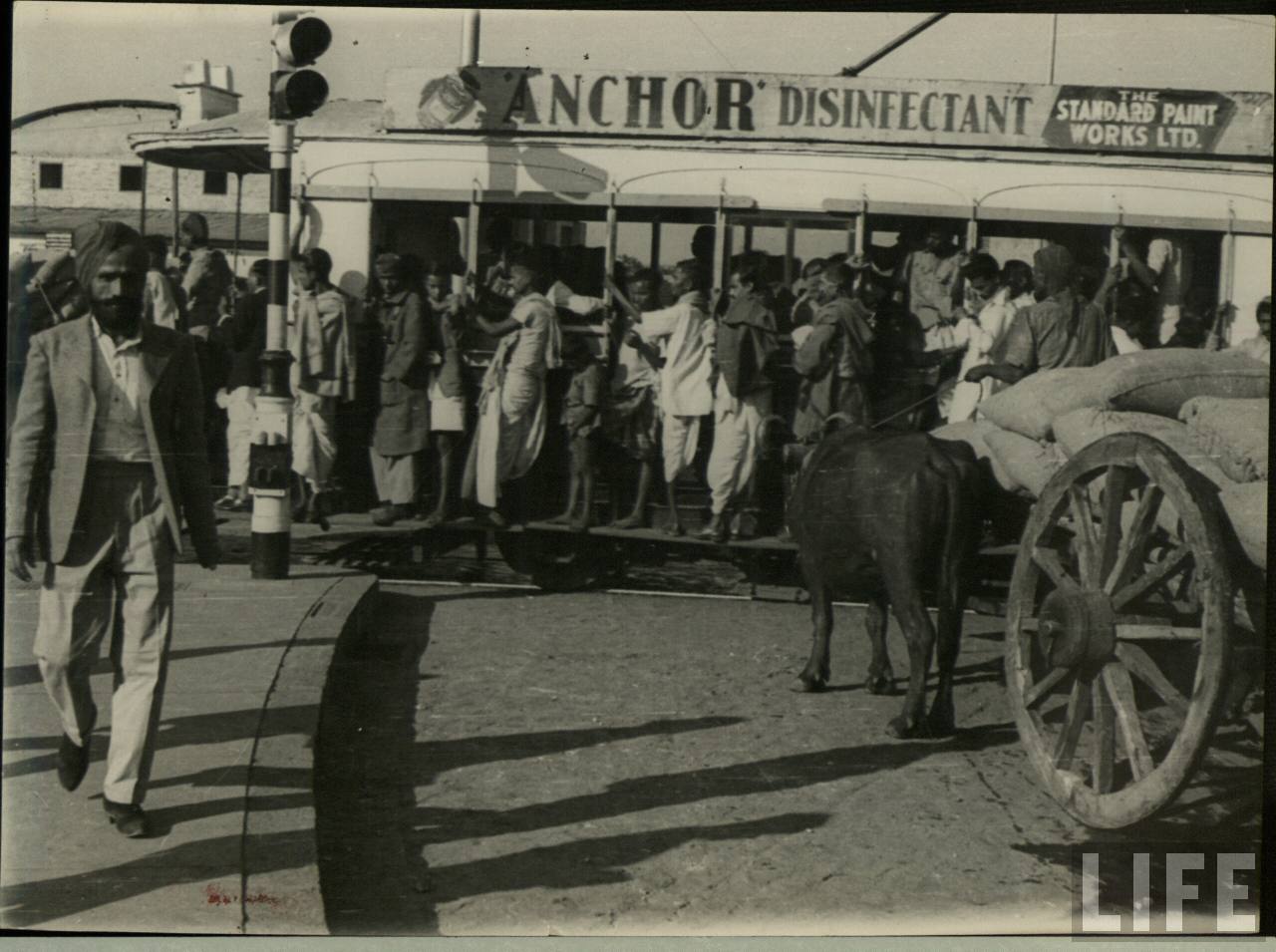 Calcutta (Kolkata) Tram - Date Unknown - Old Indian Photos
