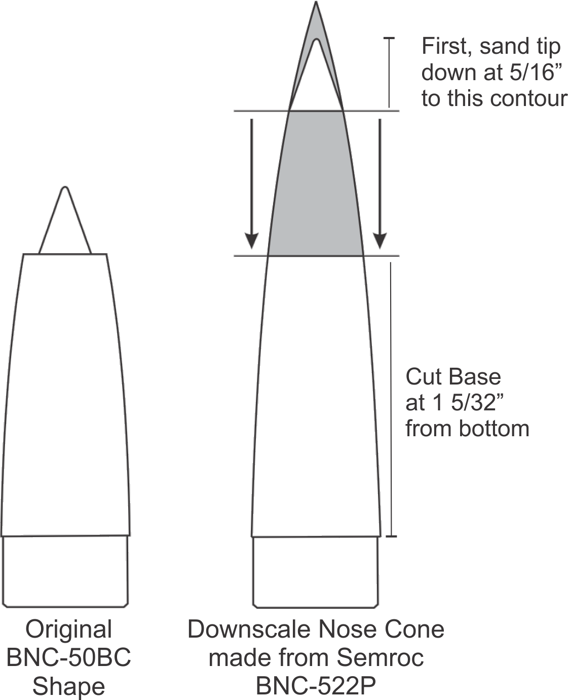 Model Rocket Building Wolverine Downscale "How To" Part 6 Nose Cone
