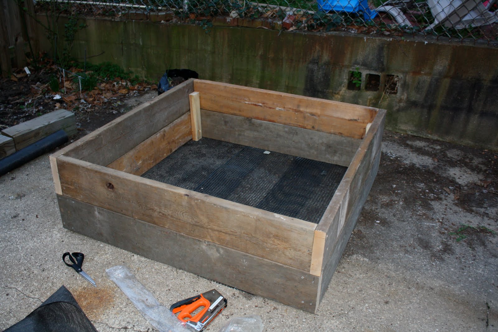 From Pickles To Paint Raised beds in progress