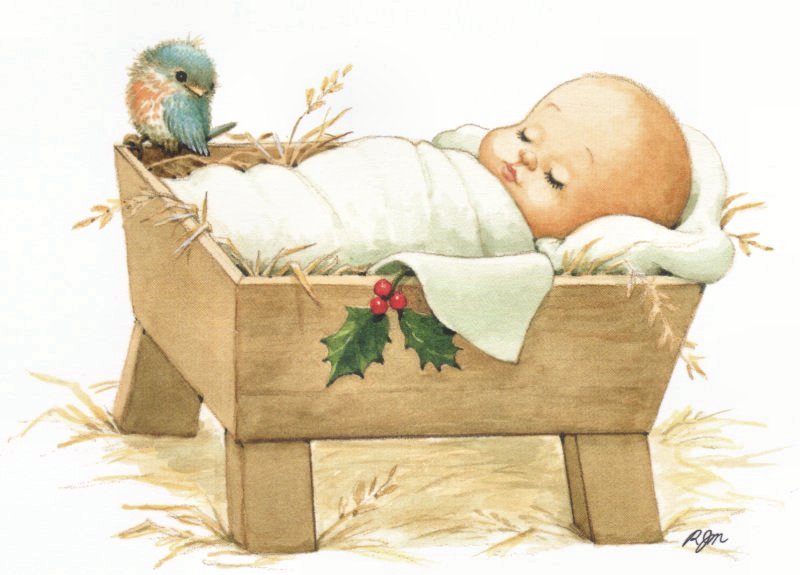 clipart of baby jesus in a manger - photo #9