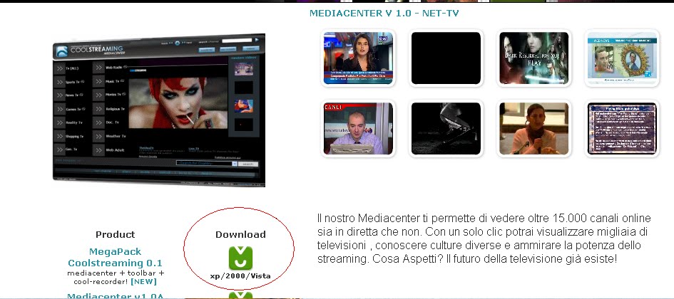 VIDEO DA COOLSTREAMING SCARICARE