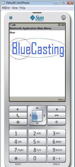 Bluetooth Application Main Menu