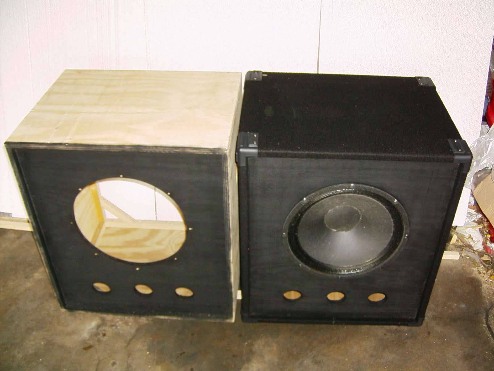 albert baffle fini et en cours de finition