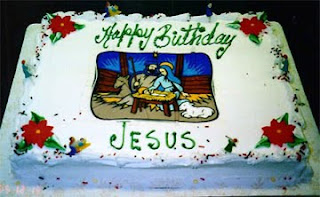 Decorated Happy birthday Jesus white cake with nativity scene drawing art with manger Christmas Christian for the festival seasonal greetings cake for Christmas pictures and religious images download for free