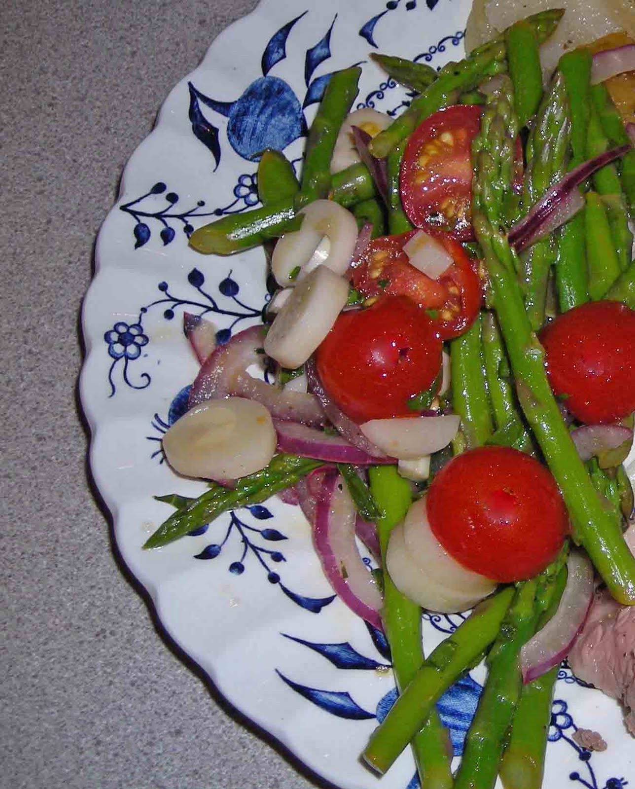 My Carolina Kitchen Asparagus Salad Brazilian with Hearts of Palm