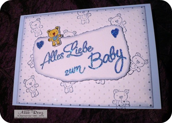 Gratulation faltkarte 4youmedia Infopost - Kreativ mit Stempel!: Glückwunschkarten zur Geburt und vieel