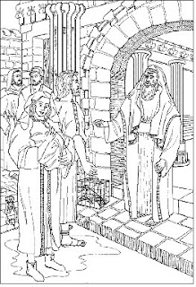 Presentation in the Temple Coloring Sheet