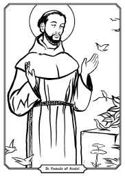 saint francis of assisi coloring pages - photo #4
