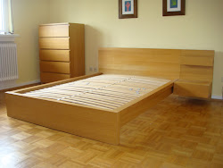 bed headboard ikea malm table bedroom wooden oak without night cabinet wood simple wide finishing homesfeed chuck too storages stylish