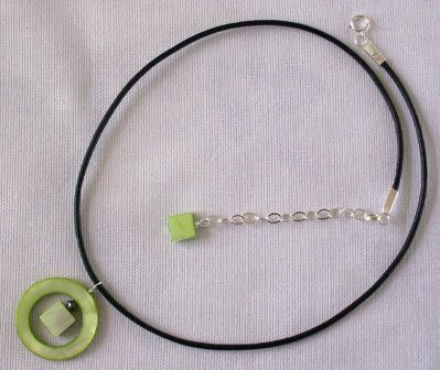 Circle Green Necklace SOLD