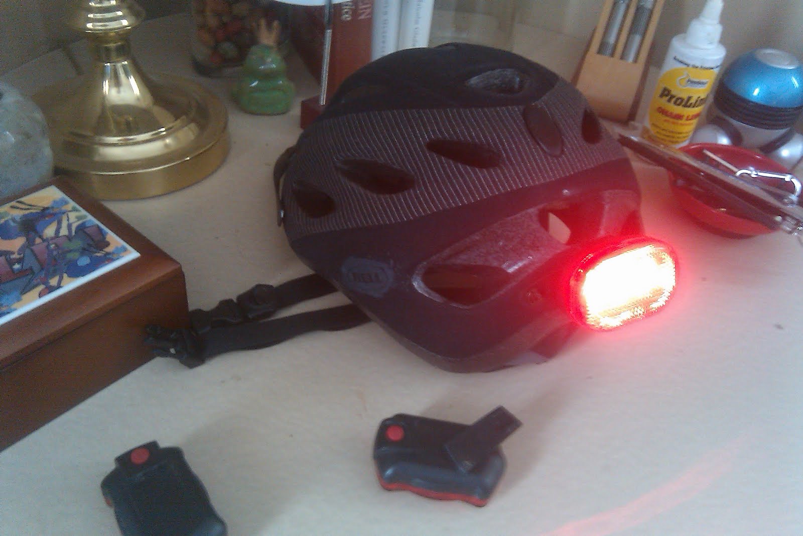 Highway550 Bicycling! Bike Blinking helmet light