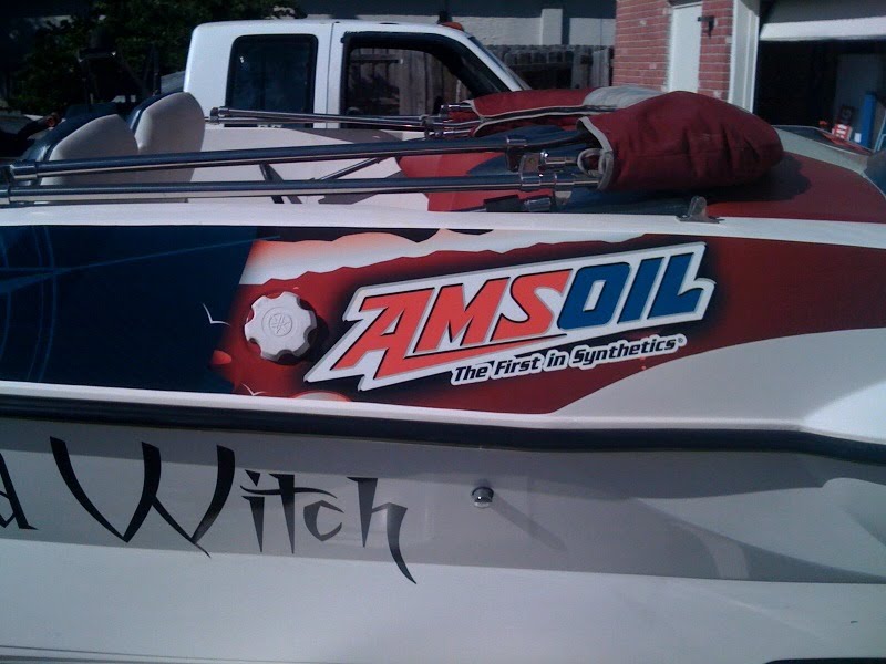 A1A Sign Wave: Amsoil Jet Boat Graphics