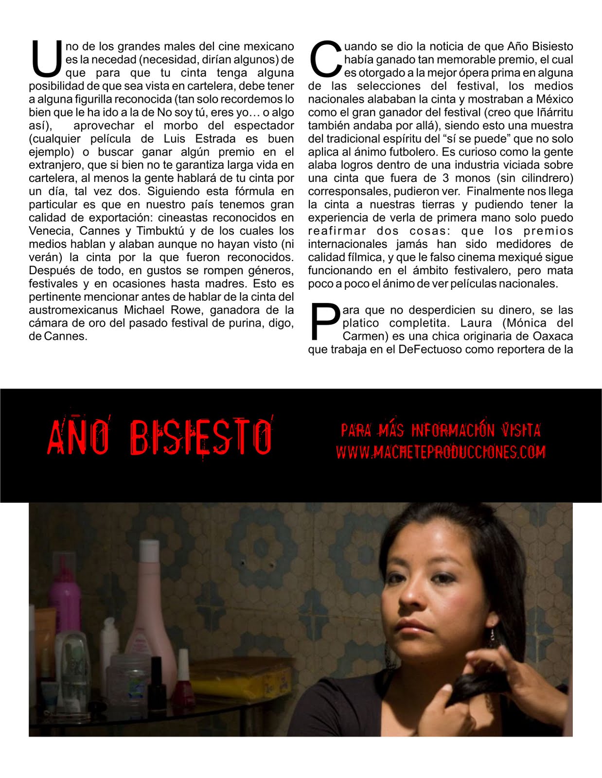 Año Bisiesto Churros y Palomitas