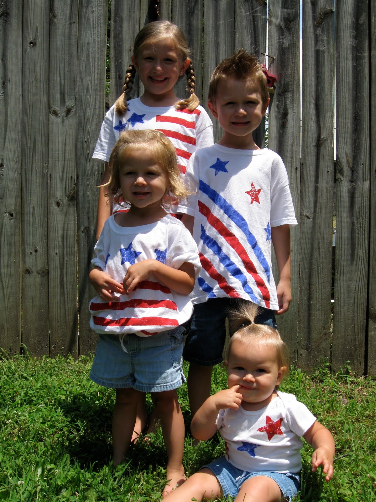 The Family Scientista: Hand Painted Flag Shirts