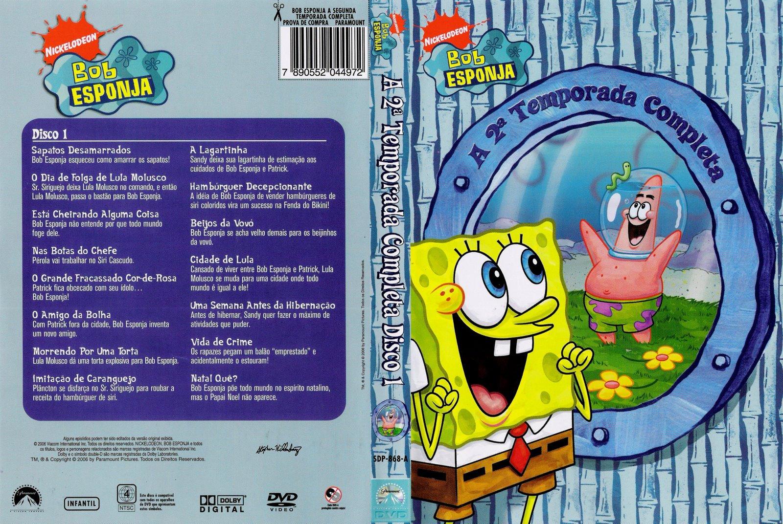 DVD's.*.*.FELL***..... BOB ESPONJA A SEGUNDA TEMPORADA COMPLETA