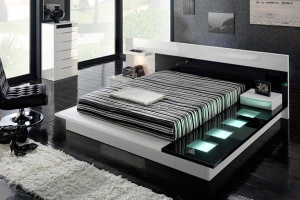 Modern platform beds can vary
