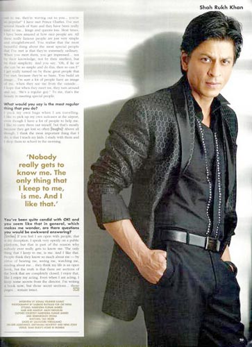 Shahrukh Khan Magazine