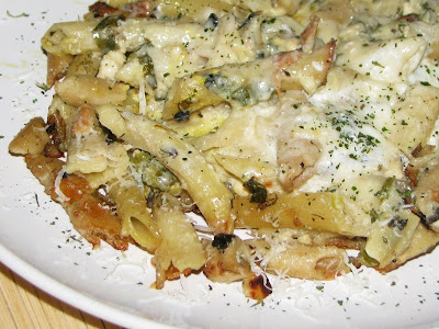 Rețetă: Paste sărate cu lapte și legume