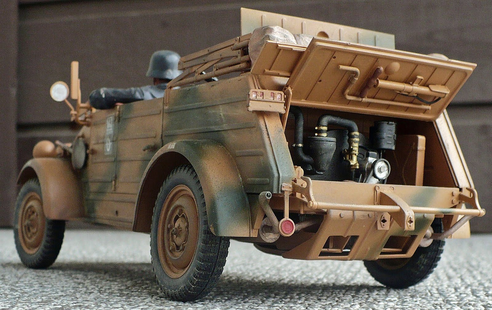 Fiat 508 coloniale (армейский Кюбельваген) 1935 Green Army Norev, 770063
