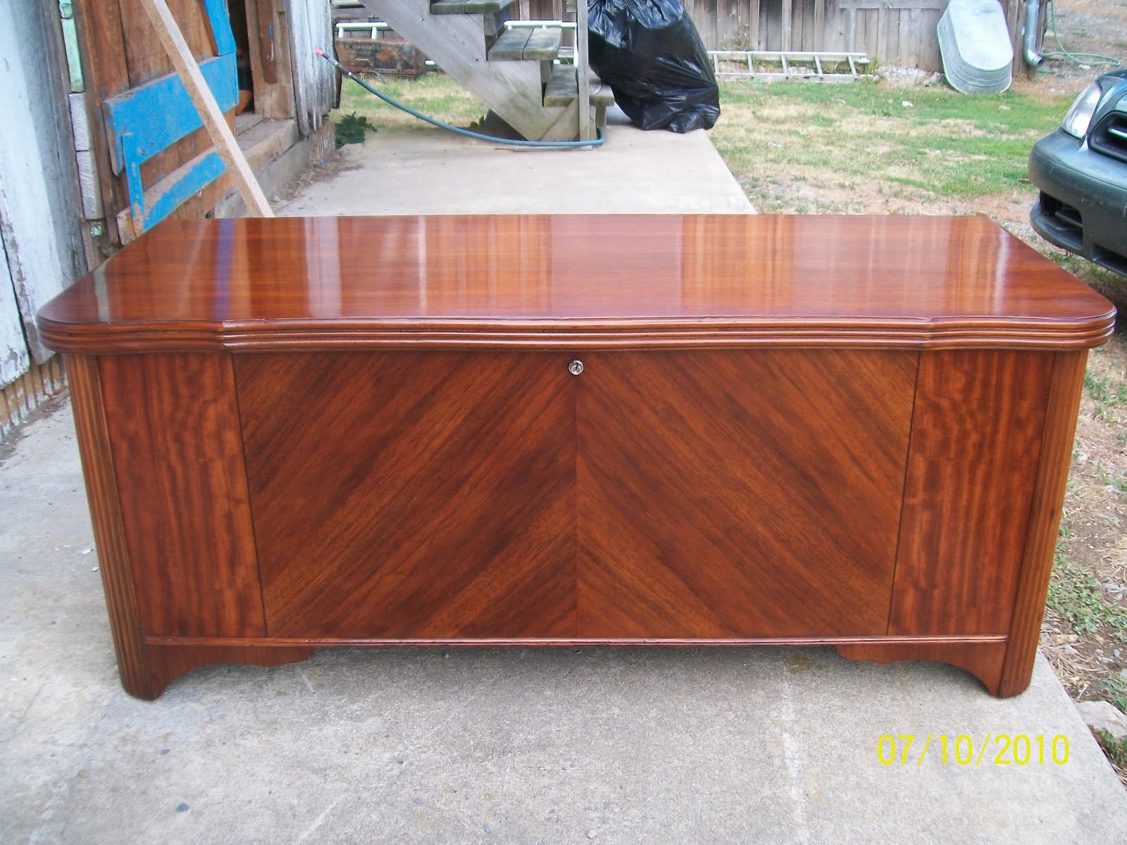 John Mark Power, Antiques Conservator Completed Lane Chest (ca. 1950)