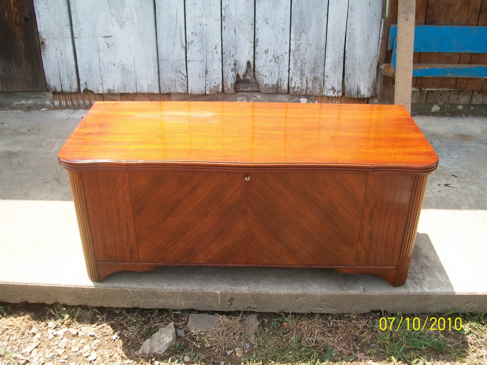 John Mark Power, Antiques Conservator Completed Lane Chest (ca. 1950)