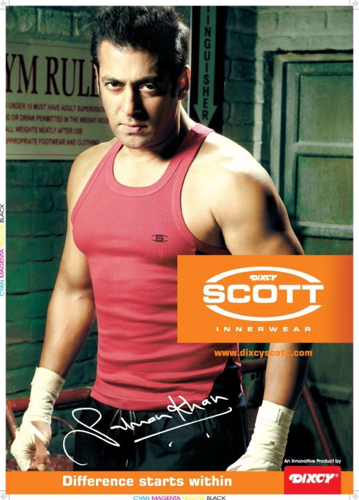 Salman Khan Dixcy Scott Innerwear Ad Photos, Wallpapers