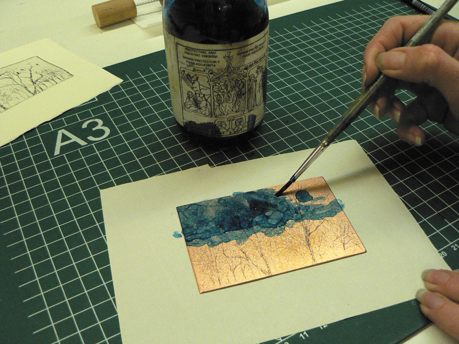 art studio atelier28 how an aquatint is made on an etching