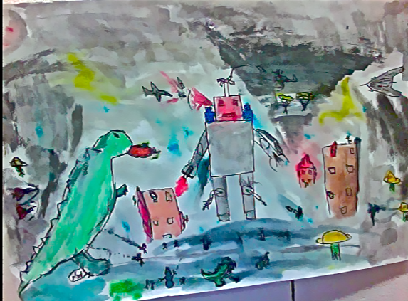 7th Grade Art @ NF: 7A Surrealism Paintings: Levitation, Dislocation