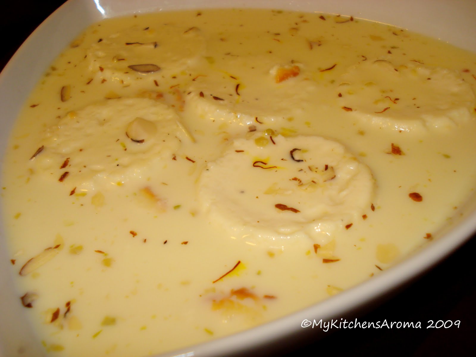 The Sizzling Pan "Sweet Treats" Ricotta Cheese 'Rasmalai' with