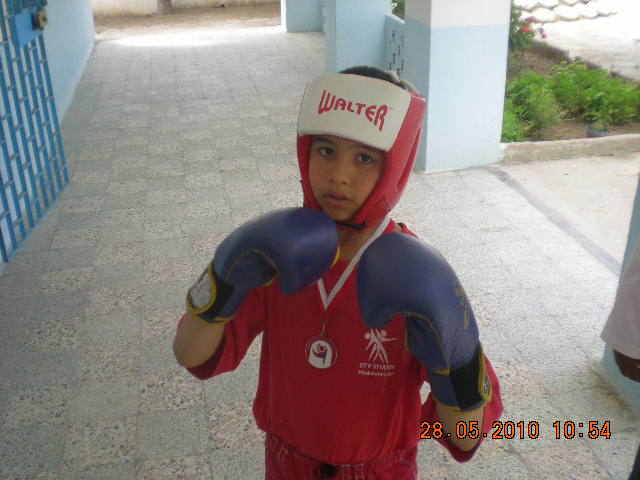 Le champion de boxe