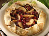Rustic apple-cranberry tart