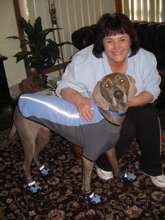 Me in 2008 with my "grand-dog" Bailey