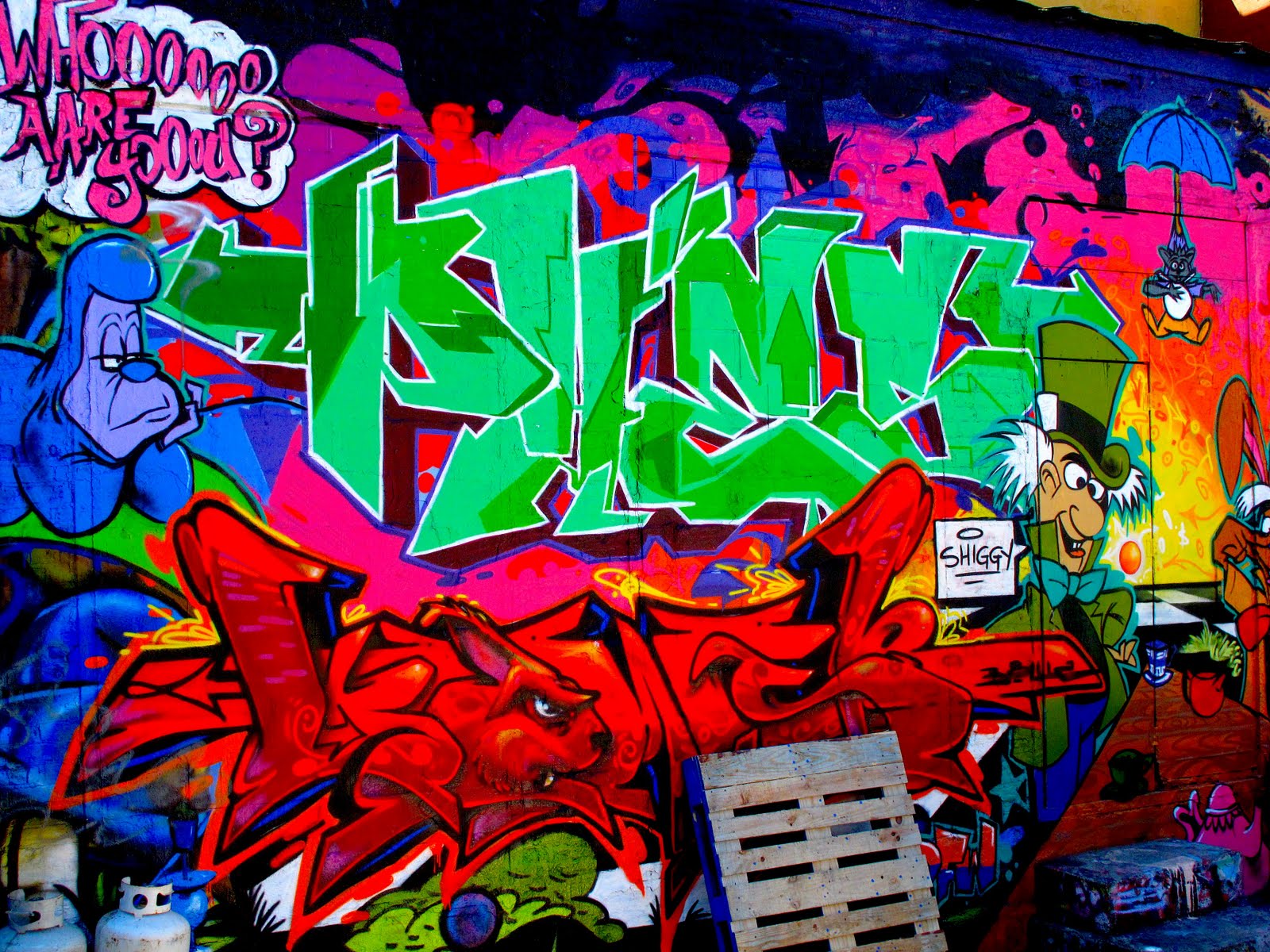 Graffiti letters picture