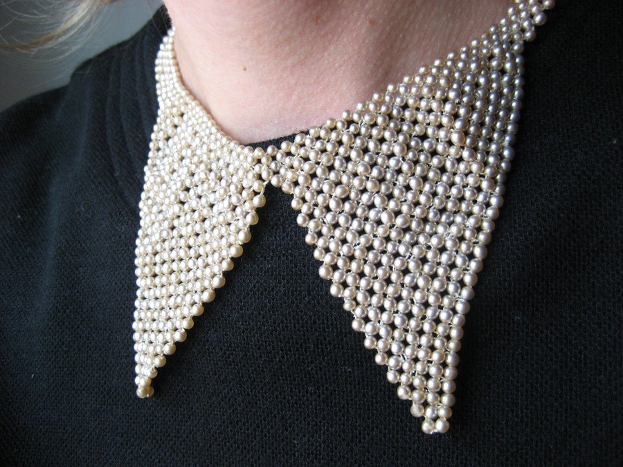 Kate&Handmade Pearl collar