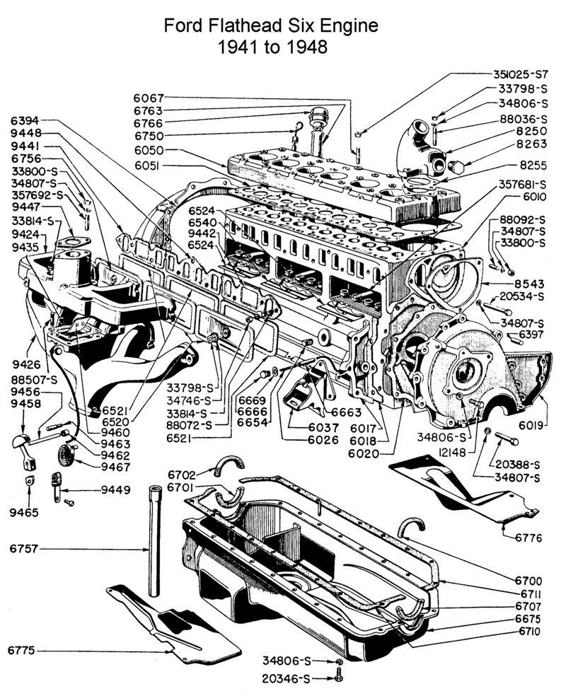 Ford 54 Engine Diagram