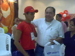 Miller Garcia y el Señor Alcalde Dr. Raul Franco