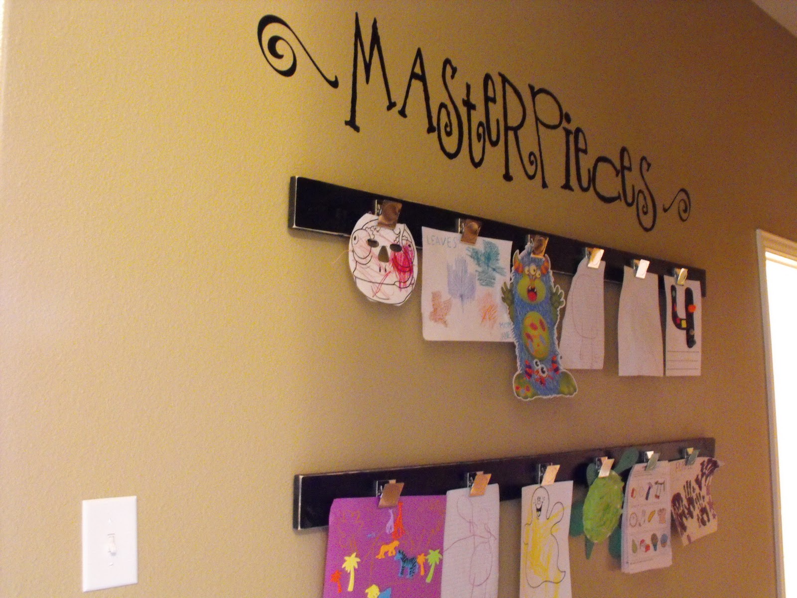 a little of this, a little of that: Kids Art Display