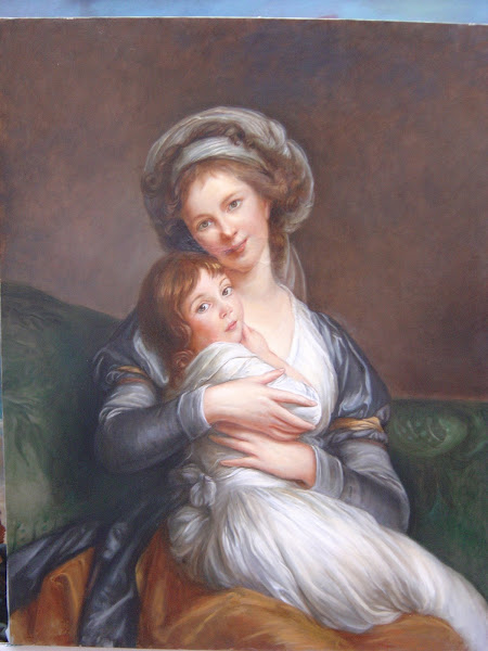 portrait, peint d 'après Madame Vigée-Lebrun