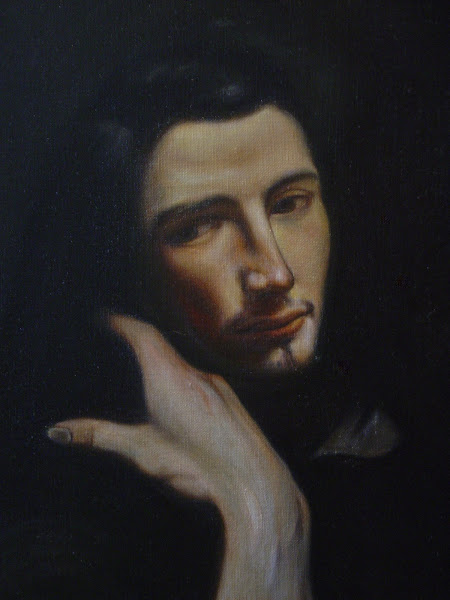 d 'après Courbet (autoportrait )