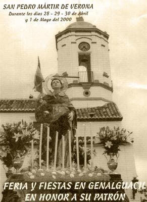 Cartel de las Fiestas de San Pedro Martir de Verona en Genalguacil