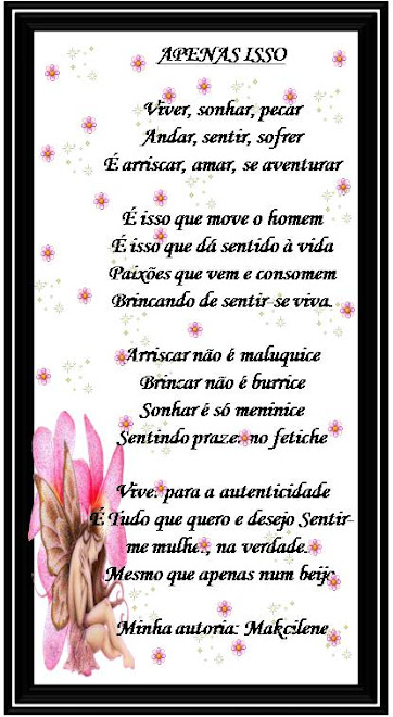 Palavras que saíram livremente...